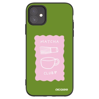 Picasee Μαύρη θήκη σιλικόνης για Apple iPhone 11 - Matcha club