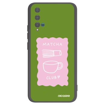 Picasee Μαύρη θήκη σιλικόνης για Huawei Nova 5T - Matcha club