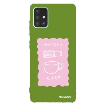 Picasee διαφανής θήκη σιλικόνης Samsung Galaxy A51 A515F - Matcha club