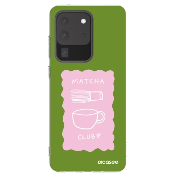 Picasee διαφανής θήκη σιλικόνης Samsung Galaxy S20 Ultra 5G G988F - Matcha club
