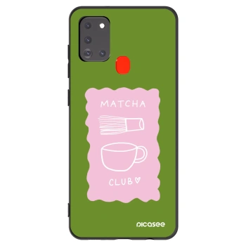 Picasee Μαύρη θήκη σιλικόνης για Samsung Galaxy A21s - Matcha club