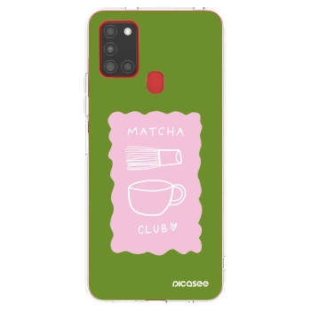 Picasee διαφανής θήκη σιλικόνης Samsung Galaxy A21s - Matcha club