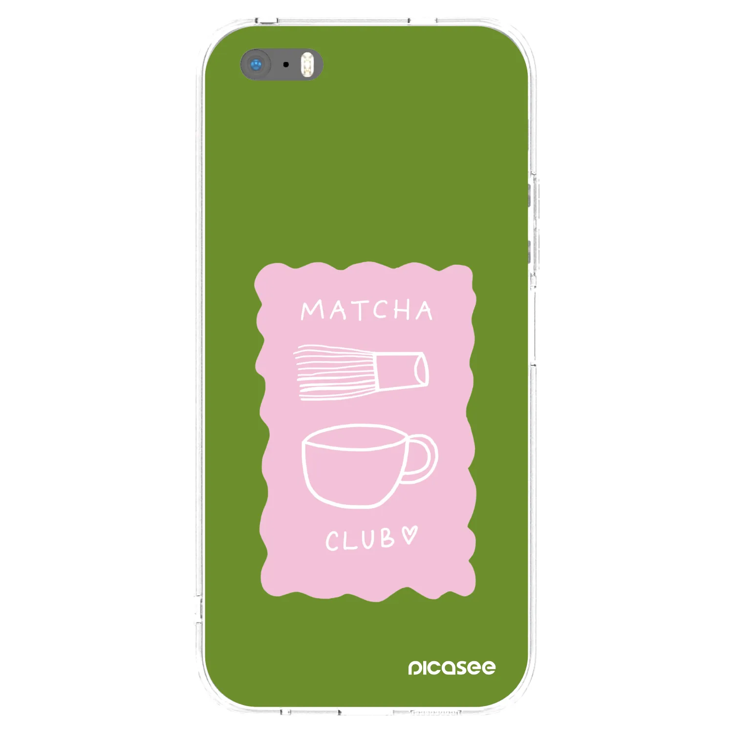 Picasee διαφανής θήκη σιλικόνης Apple iPhone 5/5S/SE - Matcha club