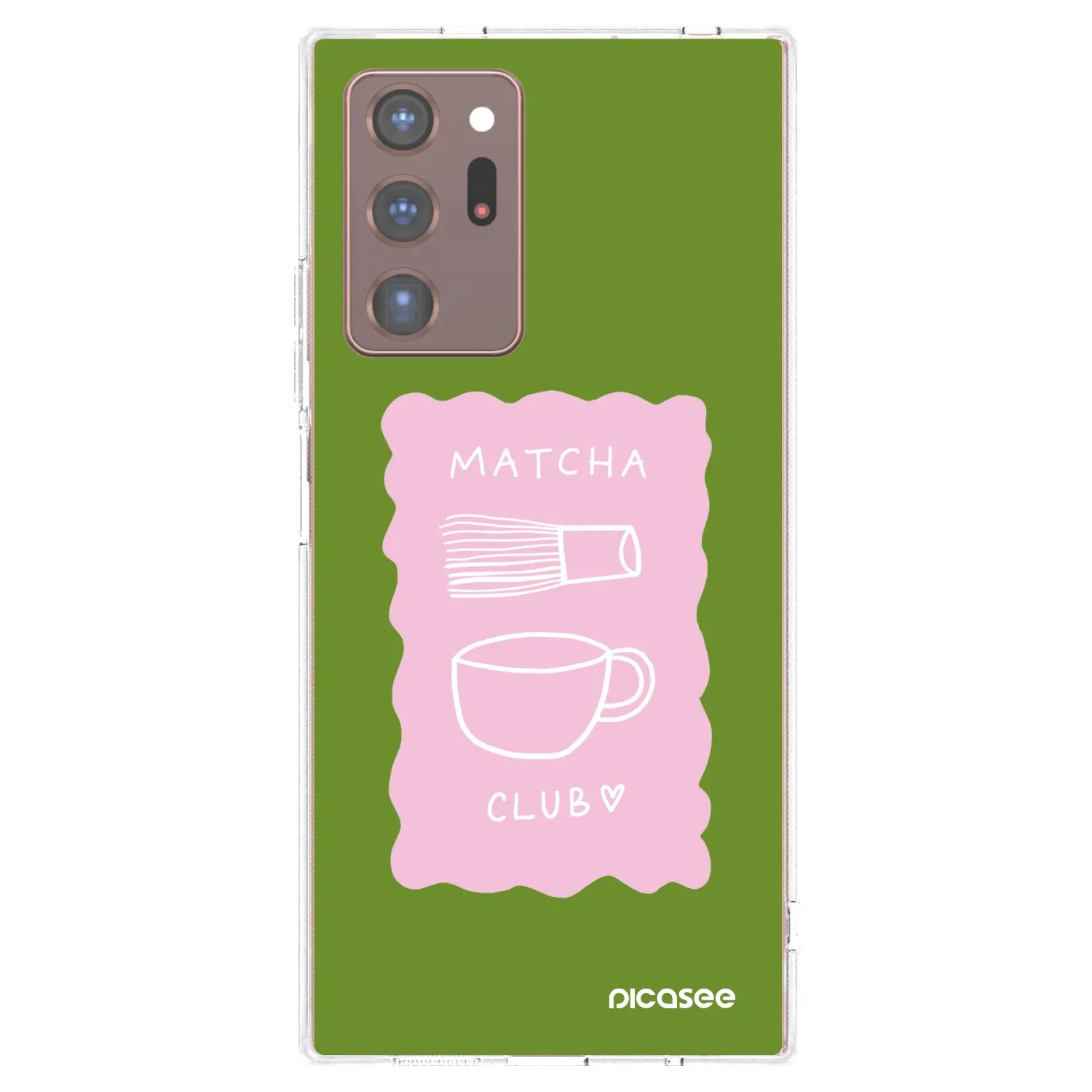 Picasee διαφανής θήκη σιλικόνης Samsung Galaxy Note 20 Ultra - Matcha club