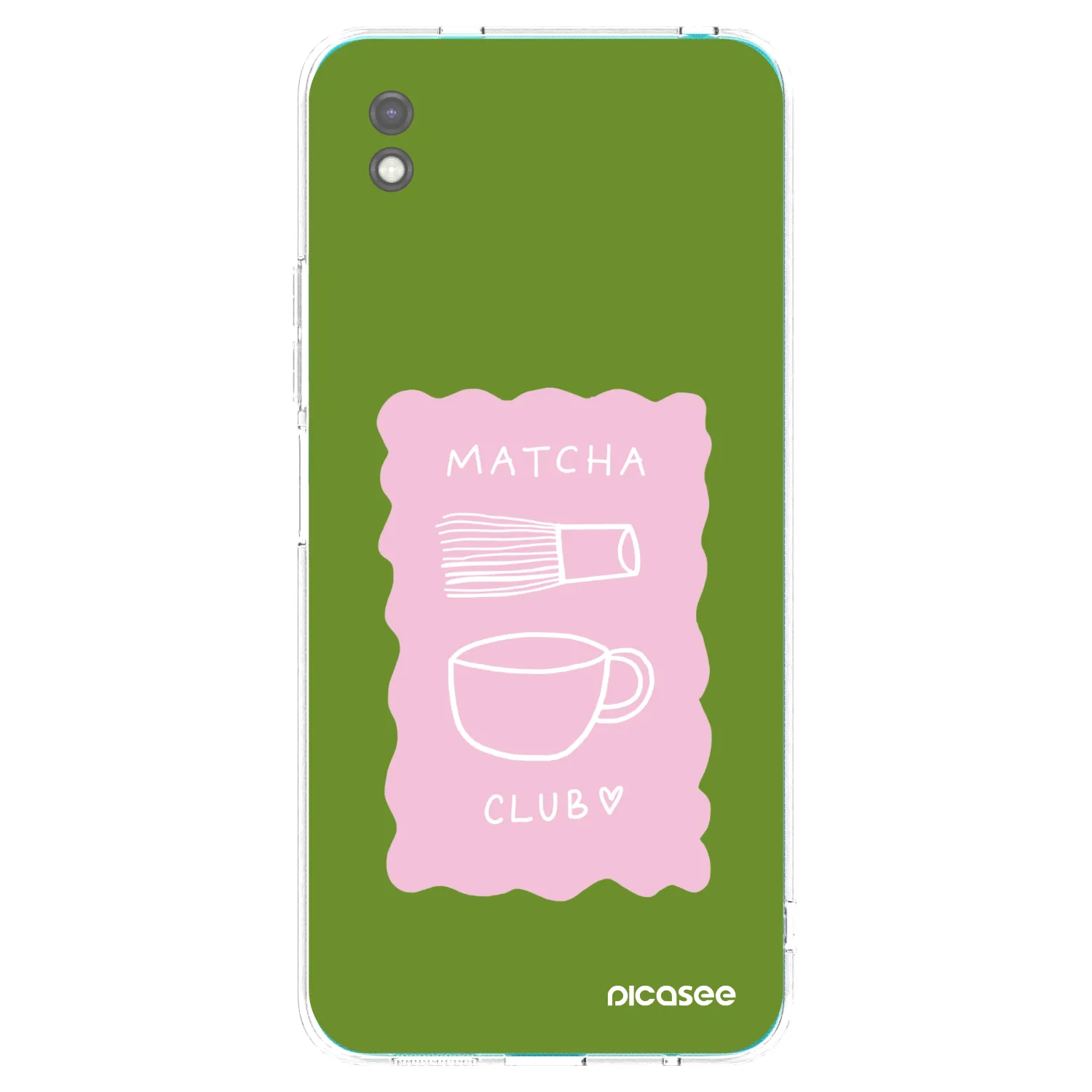 Picasee Μαύρη θήκη σιλικόνης για Xiaomi Redmi 9A - Matcha club