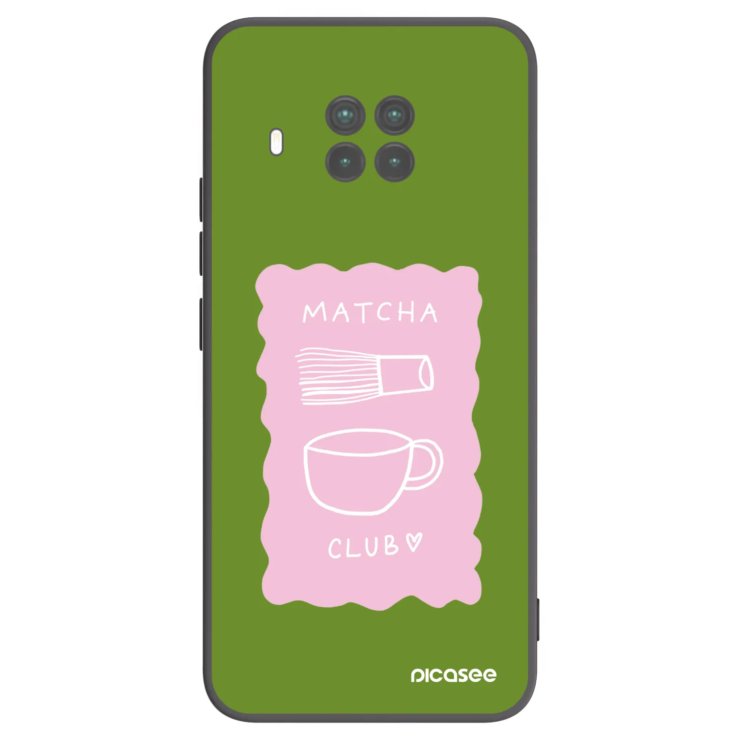 Picasee Μαύρη θήκη σιλικόνης για Xiaomi Mi 10T Lite - Matcha club