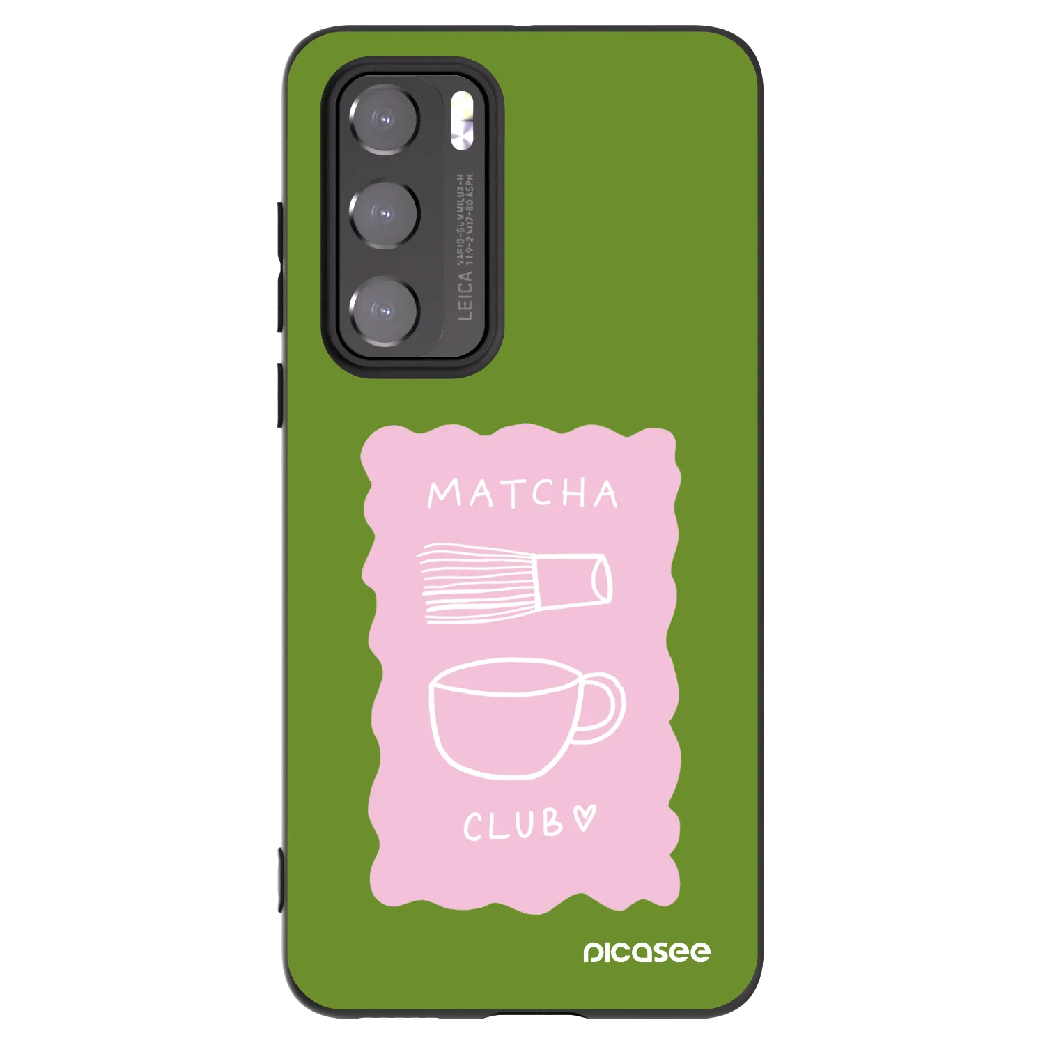 Picasee Μαύρη θήκη σιλικόνης για Huawei P40 - Matcha club