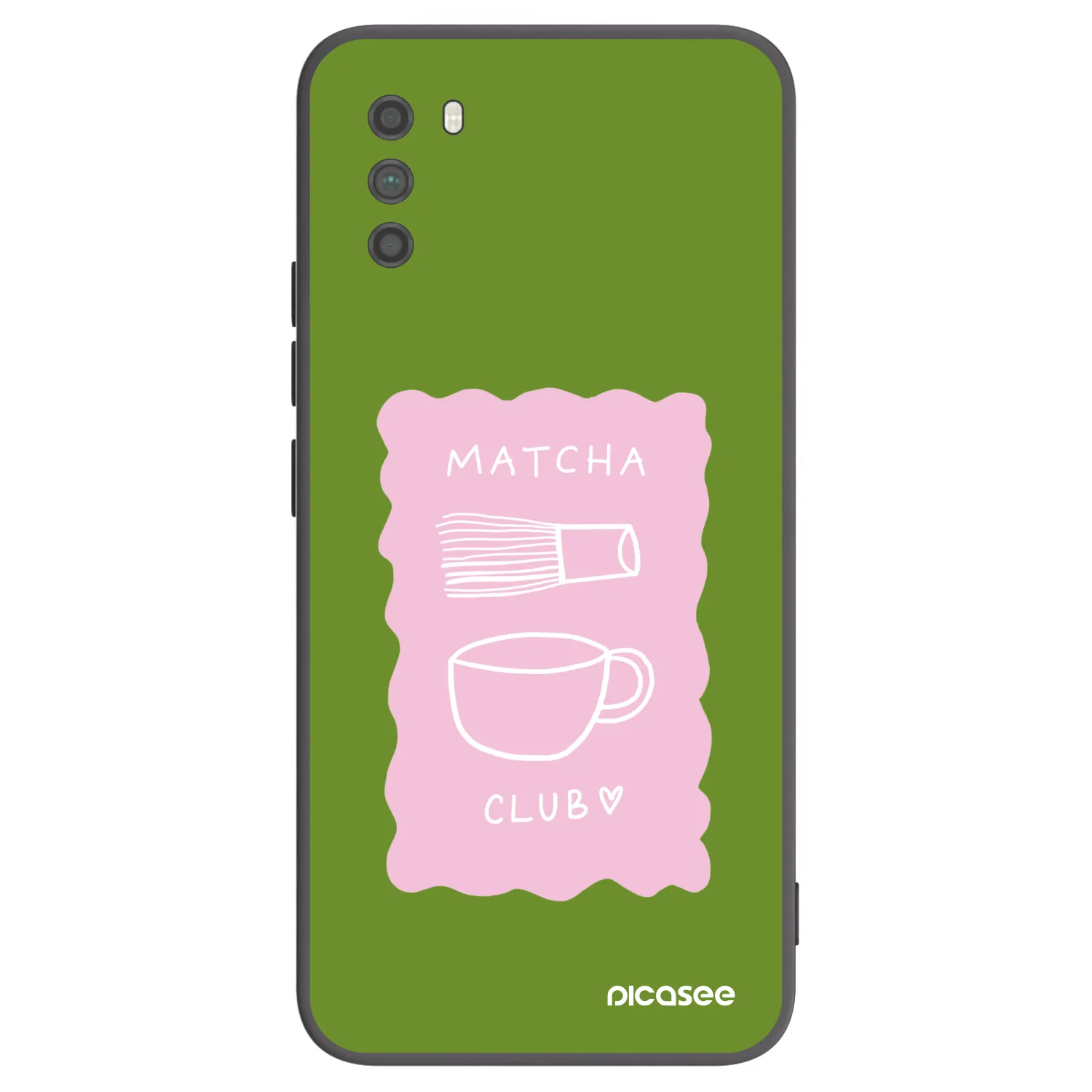 Picasee Μαύρη θήκη σιλικόνης για Xiaomi Poco M3 - Matcha club