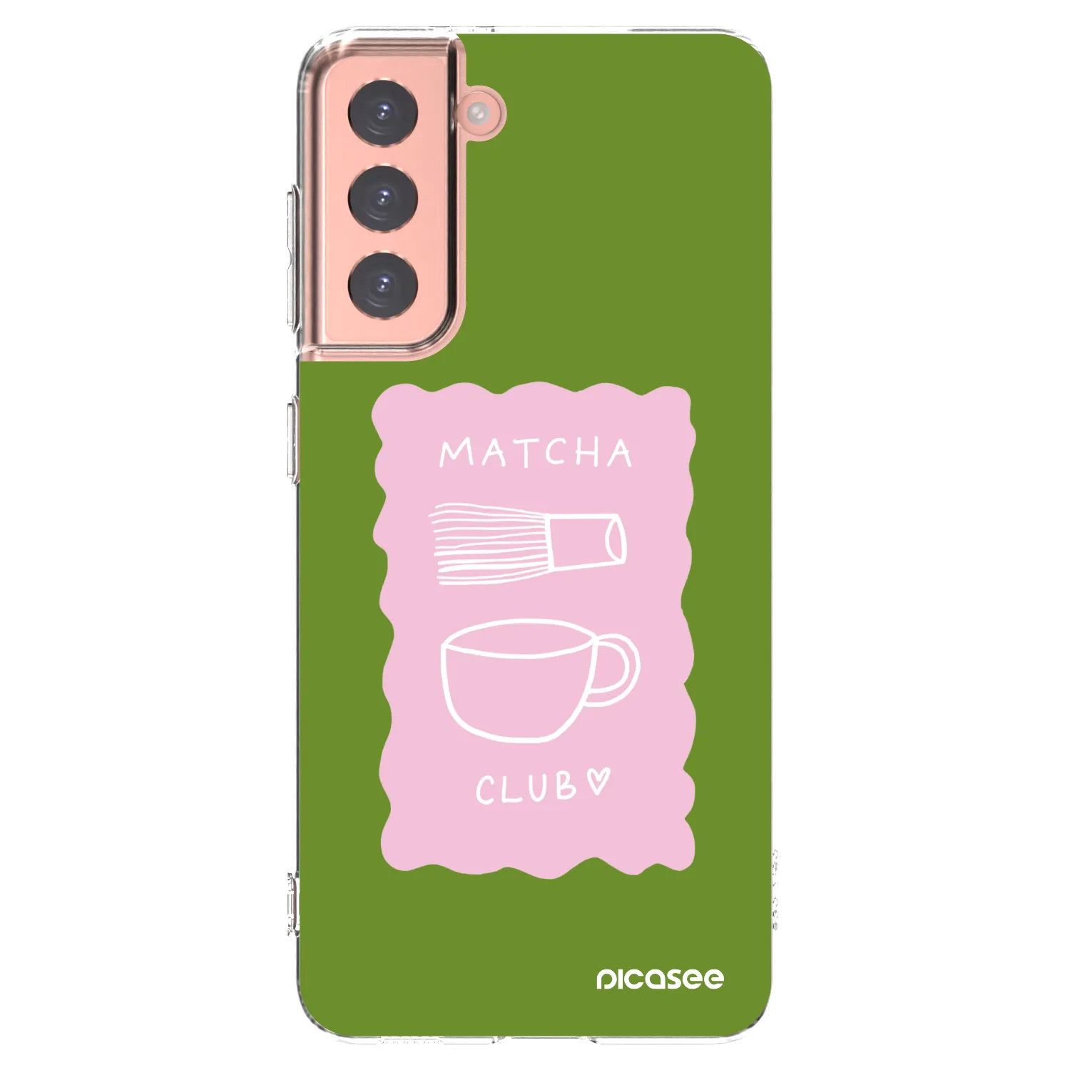 Picasee διαφανής θήκη σιλικόνης Samsung Galaxy S21 5G G991B - Matcha club
