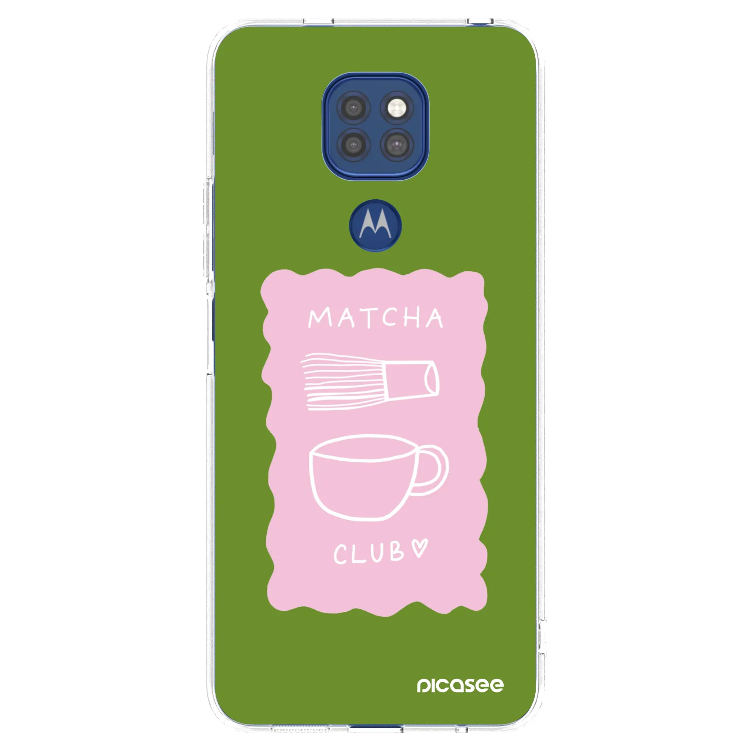 Picasee διαφανής θήκη σιλικόνης Motorola Moto G9 Play - Matcha club