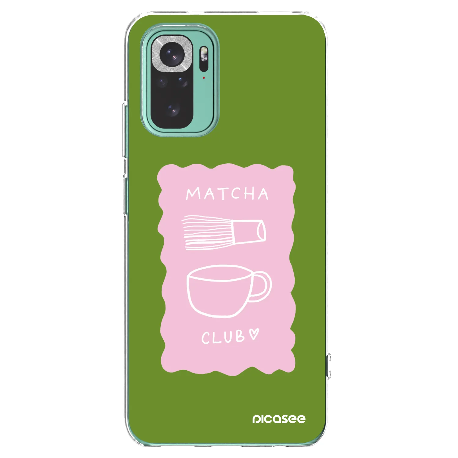 Picasee διαφανής θήκη σιλικόνης Xiaomi Redmi Note 10 Pro - Matcha club