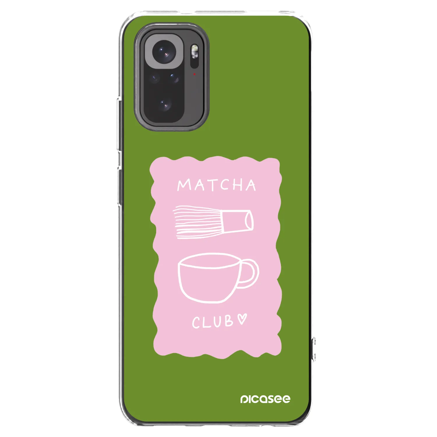 Picasee διαφανής θήκη σιλικόνης Xiaomi Redmi Note 10S - Matcha club