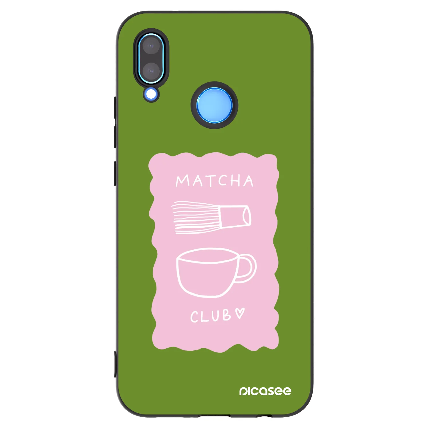 Picasee Μαύρη θήκη σιλικόνης για Huawei P20 Lite - Matcha club