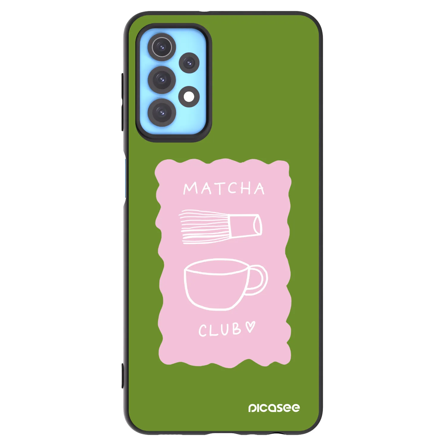 Picasee Μαύρη θήκη σιλικόνης για Samsung Galaxy A32 4G SM-A325F - Matcha club