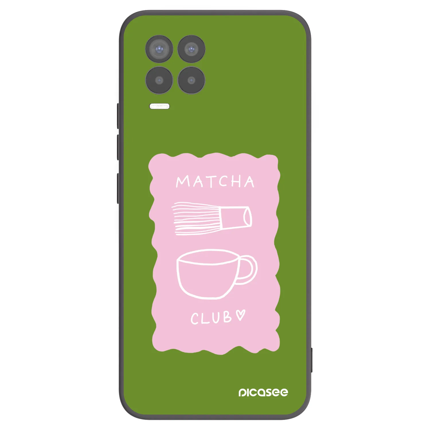 Picasee Μαύρη θήκη σιλικόνης για Realme 8 Pro - Matcha club