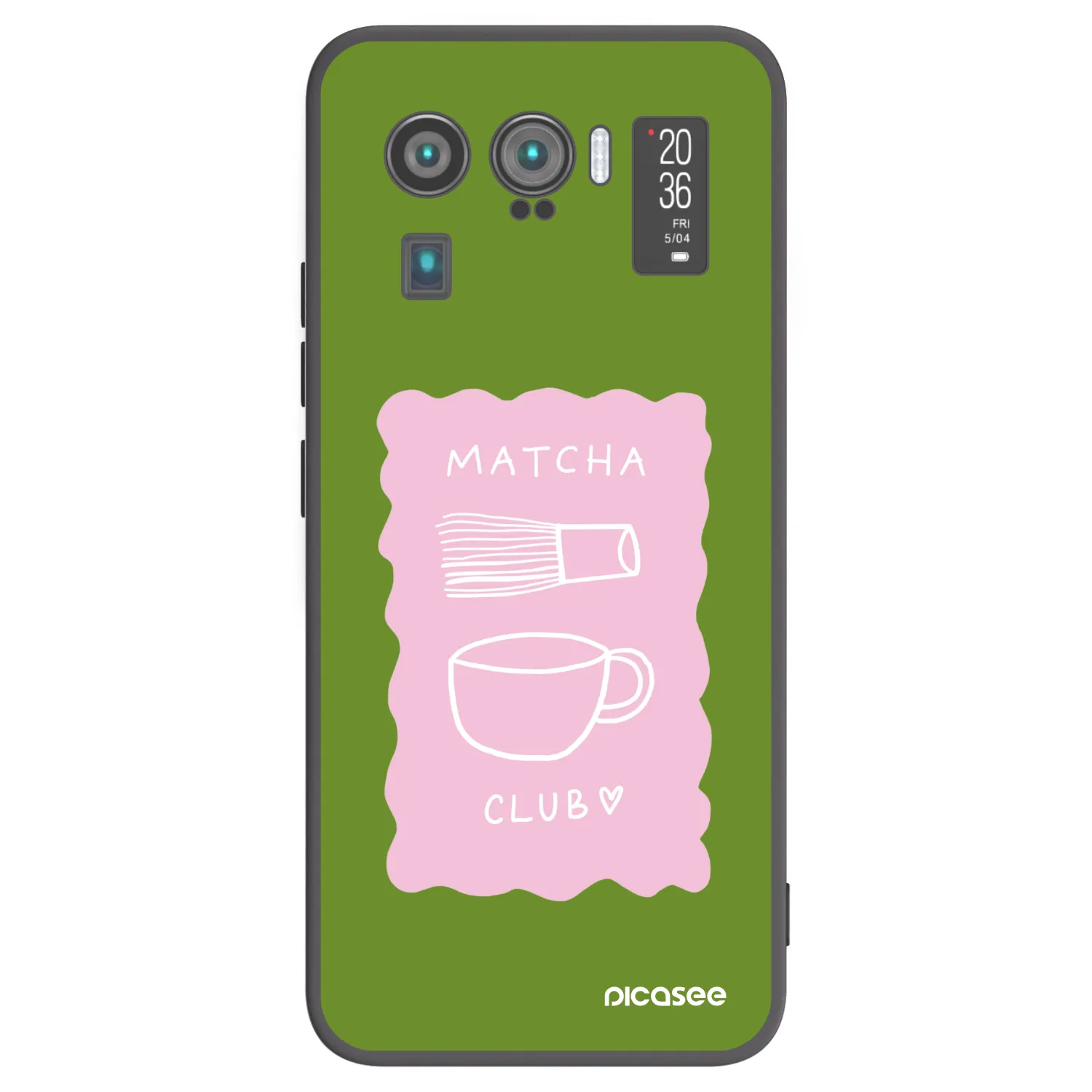 Picasee Μαύρη θήκη σιλικόνης για Xiaomi Mi 11 Ultra - Matcha club