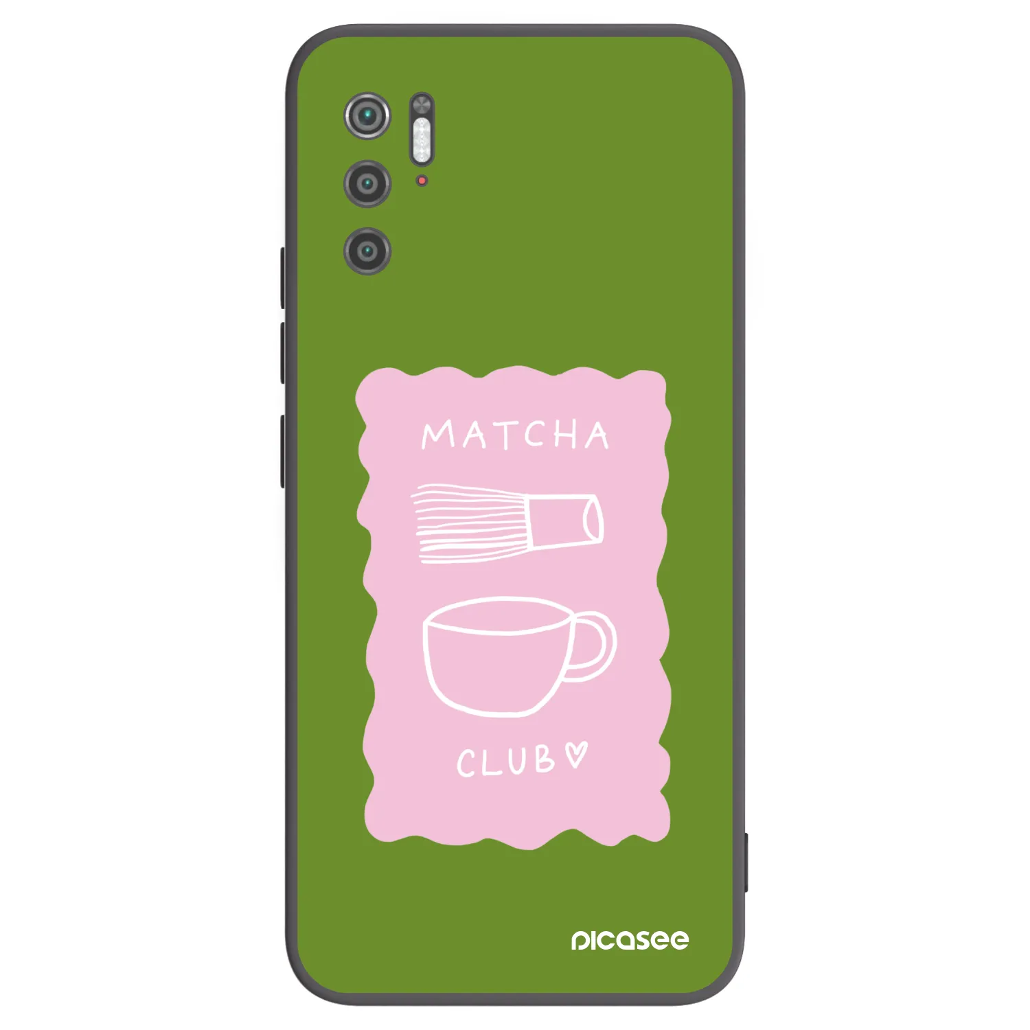 Picasee Μαύρη θήκη σιλικόνης για Xiaomi Poco M3 Pro 5G - Matcha club