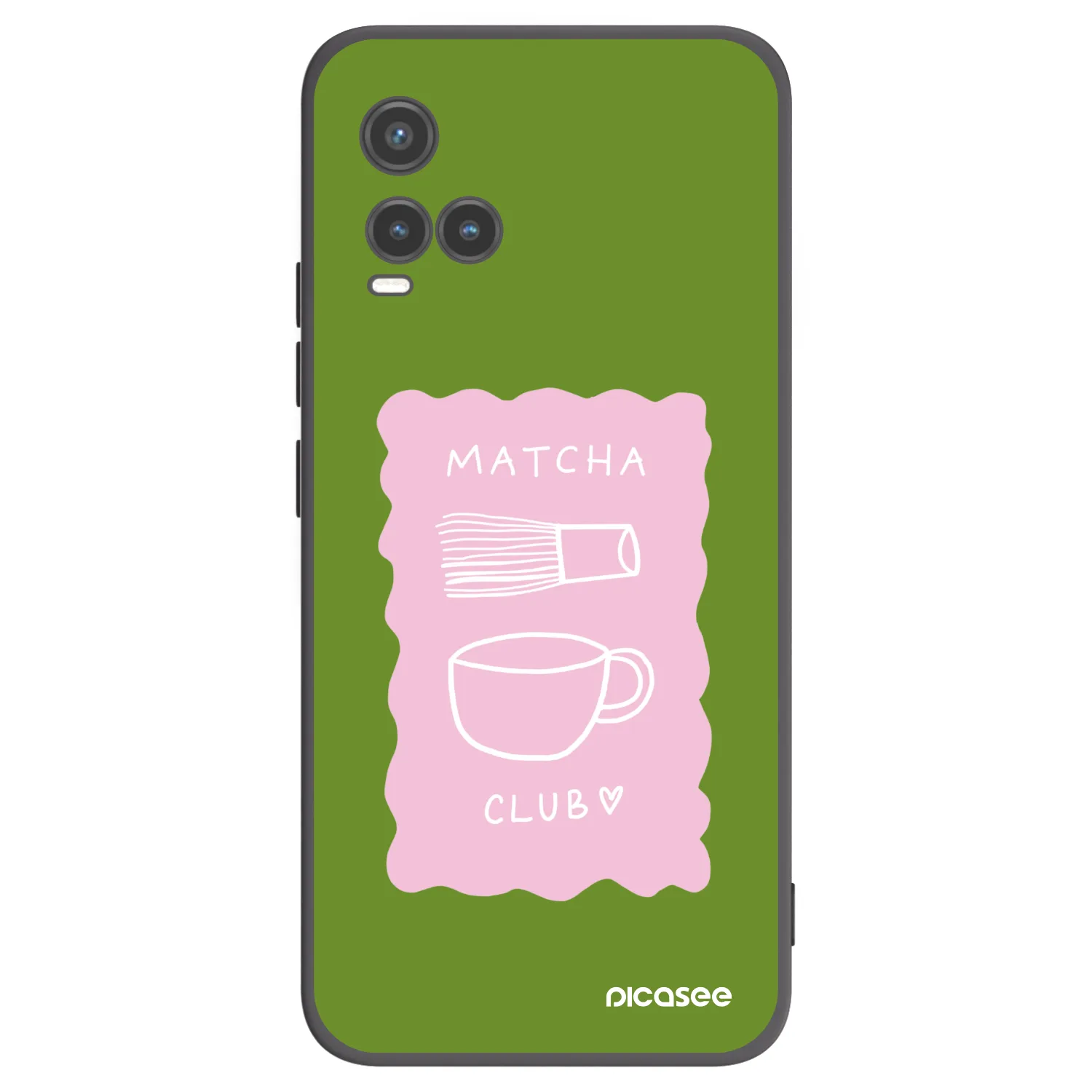 Picasee Μαύρη θήκη σιλικόνης για Vivo Y33s - Matcha club