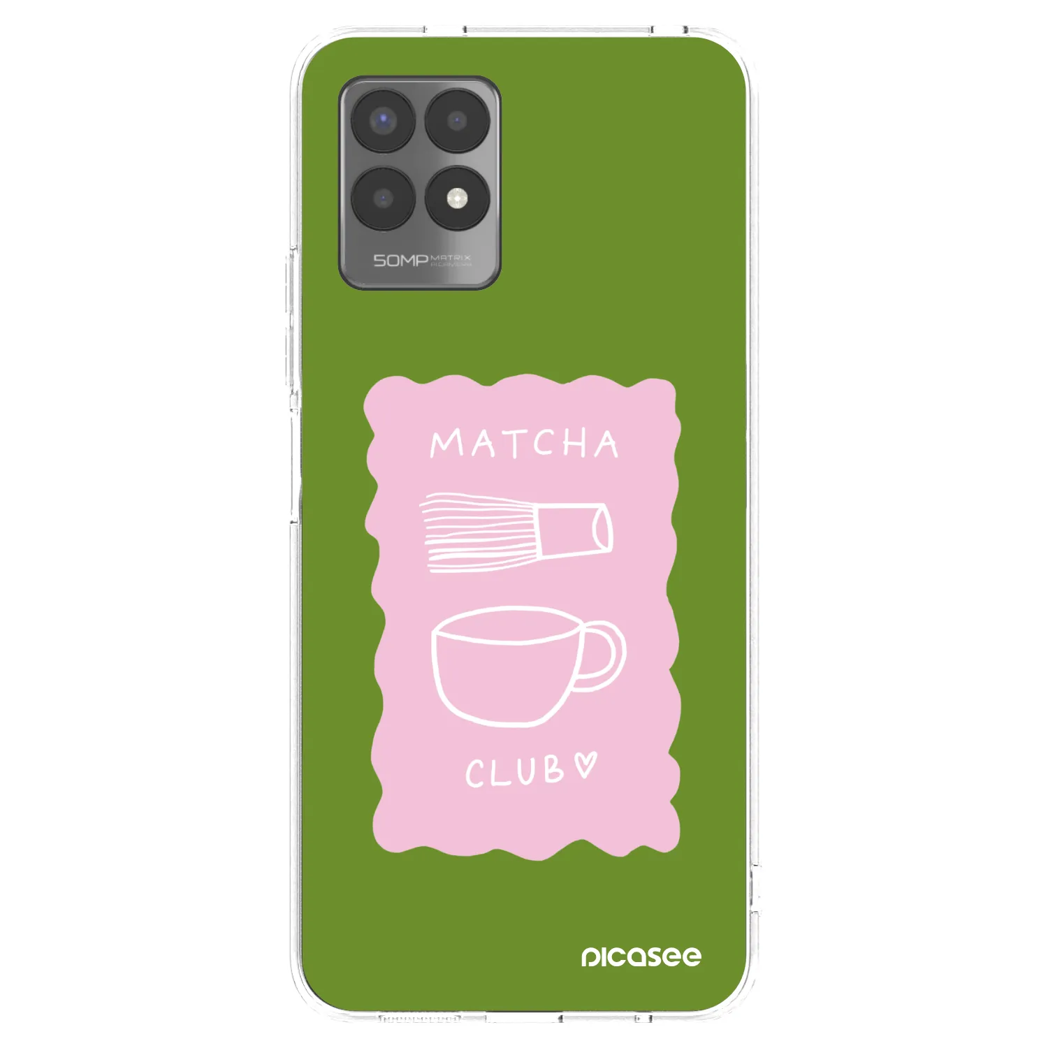 Picasee διαφανής θήκη σιλικόνης Realme 8i - Matcha club