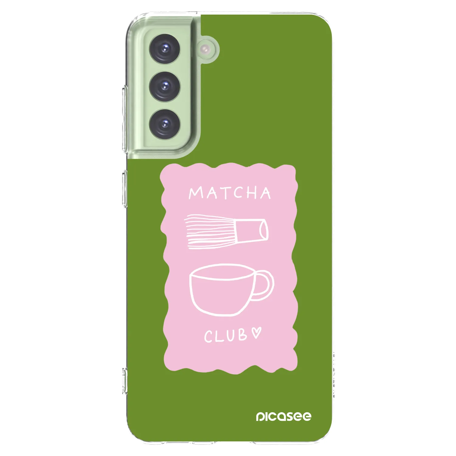 Picasee διαφανής θήκη σιλικόνης Samsung Galaxy S21 FE 5G - Matcha club