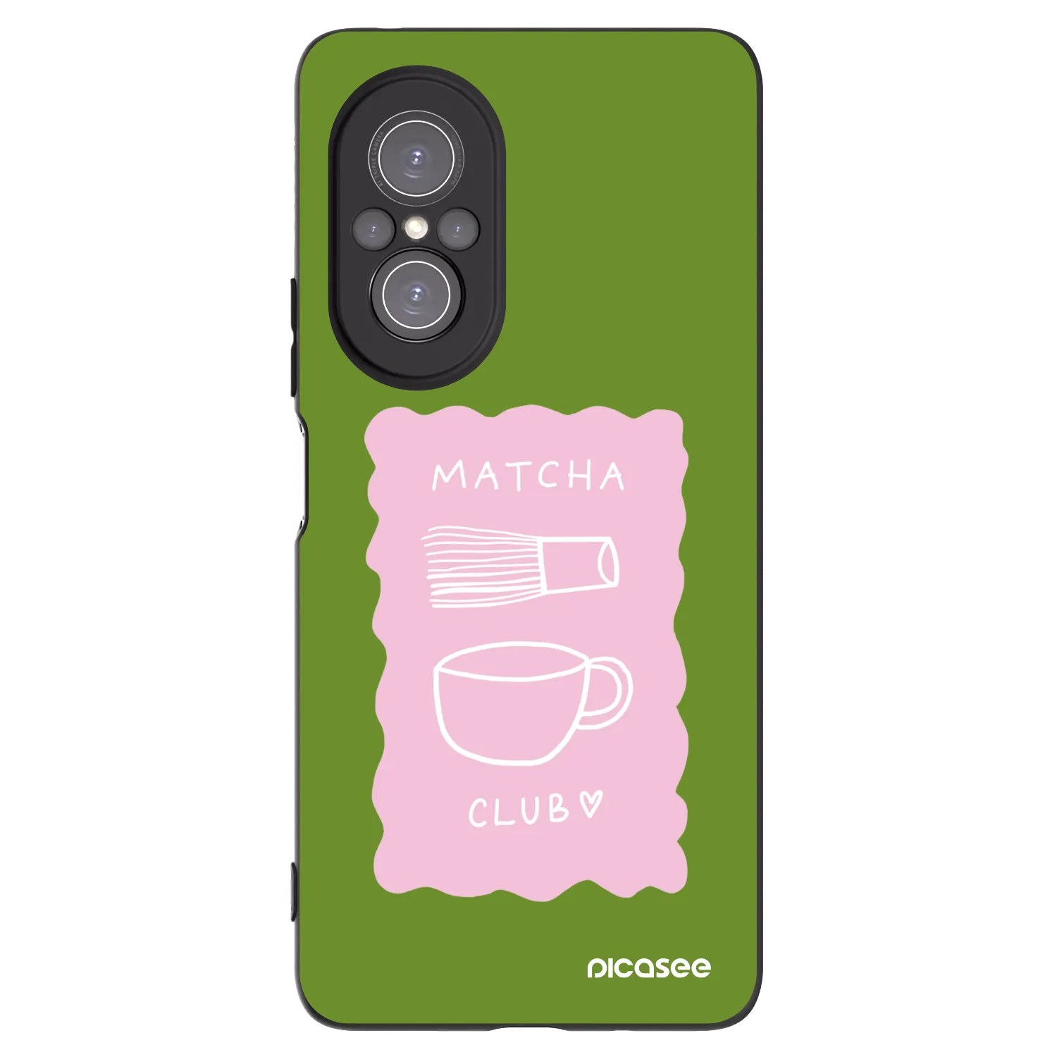 Picasee Μαύρη θήκη σιλικόνης για Huawei Nova 9 SE - Matcha club