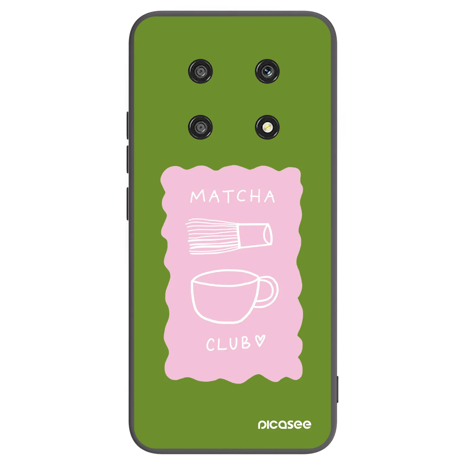 Picasee Μαύρη θήκη σιλικόνης για Honor Magic4 Lite 5G - Matcha club