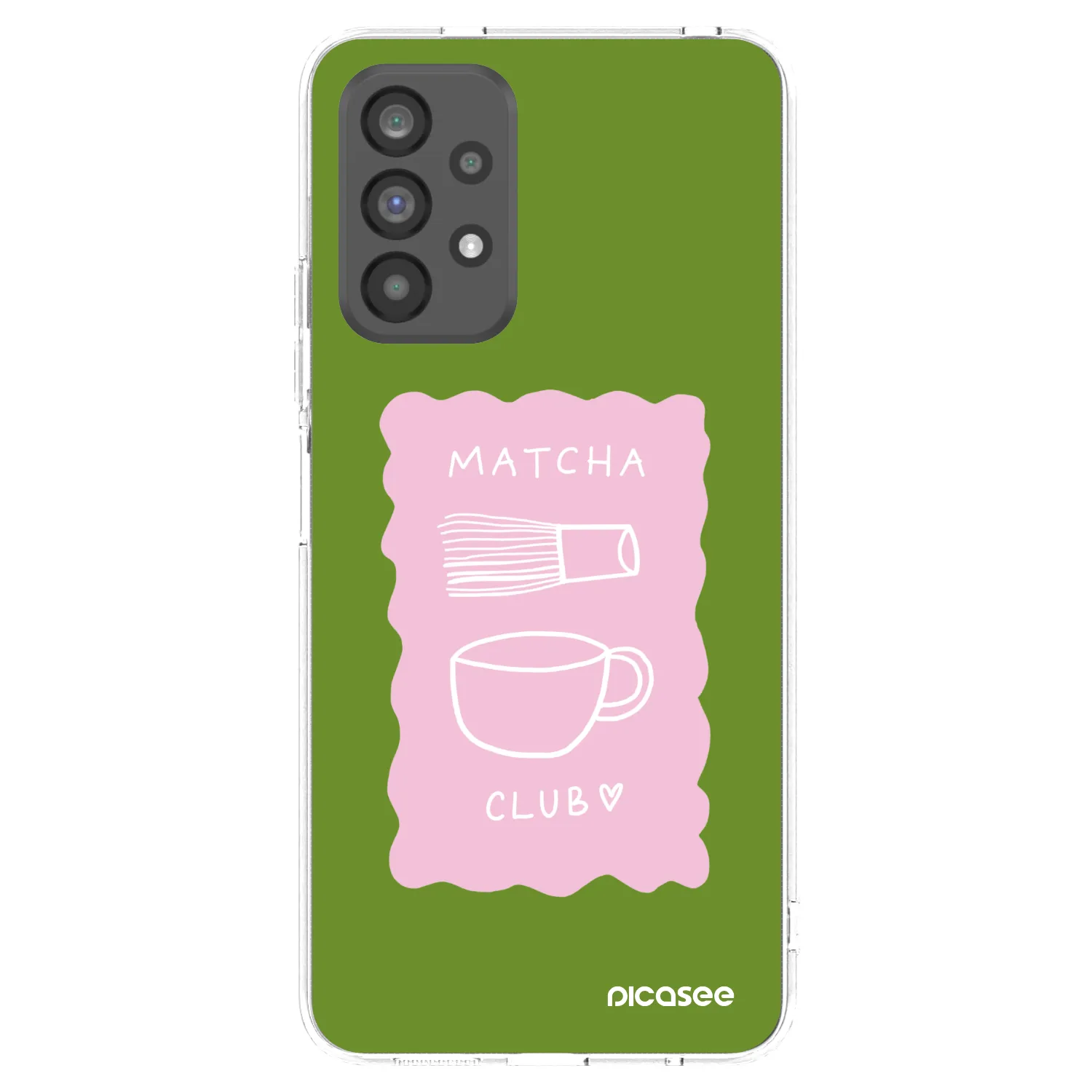 Picasee διαφανής θήκη σιλικόνης Samsung Galaxy A73 5G - Matcha club