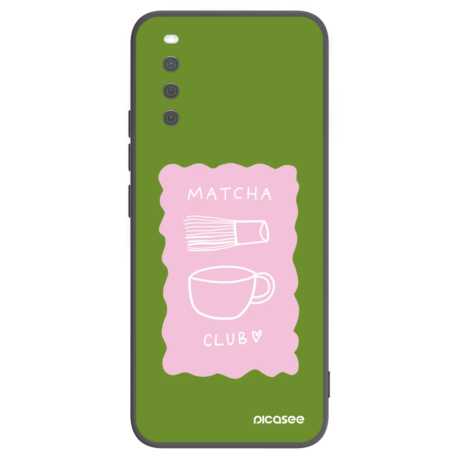 Picasee Μαύρη θήκη σιλικόνης για Sony Xperia 10 III - Matcha club