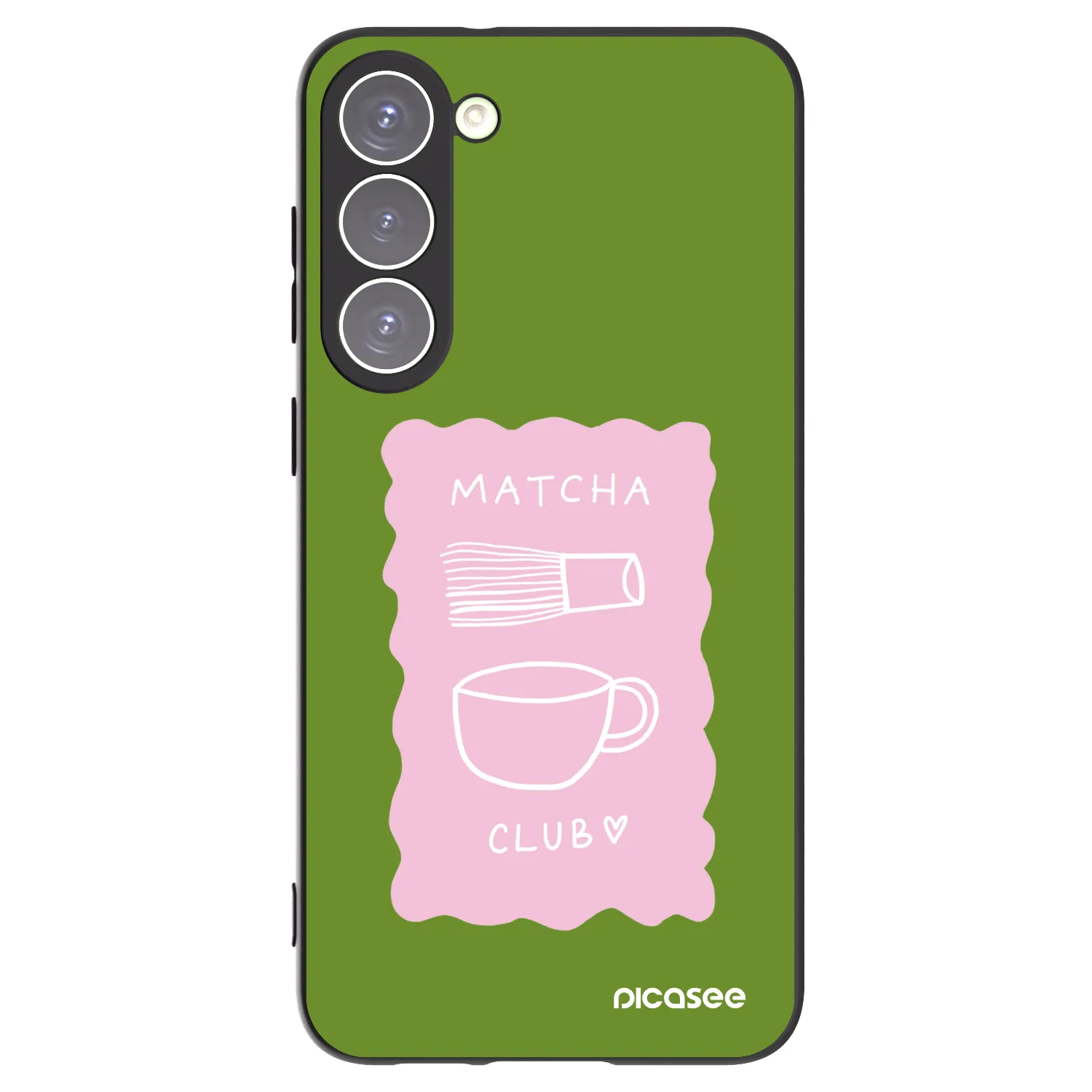 Picasee Μαύρη θήκη σιλικόνης για Samsung Galaxy S23+ 5G - Matcha club