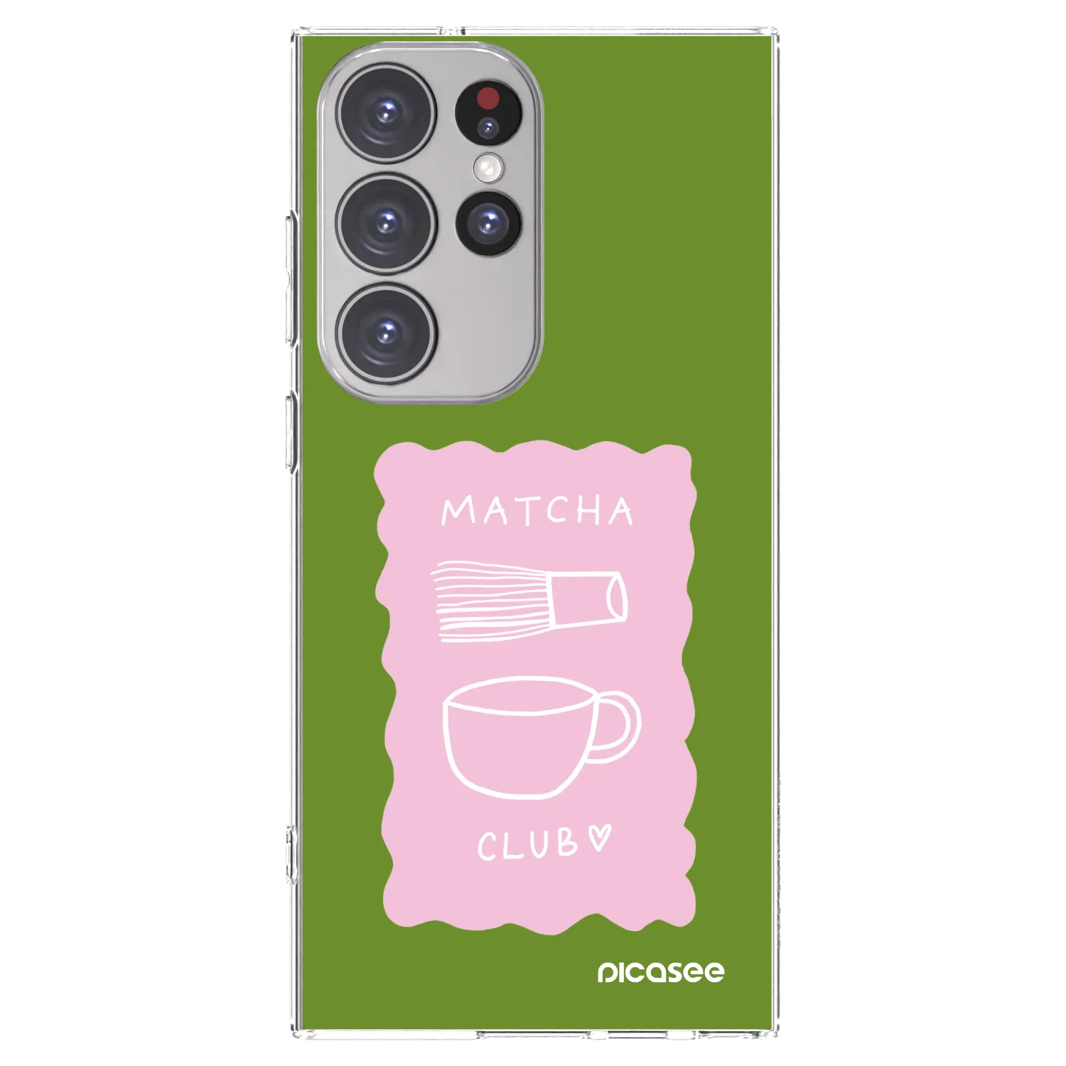 Picasee διαφανής θήκη σιλικόνης Samsung Galaxy S23 Ultra 5G - Matcha club