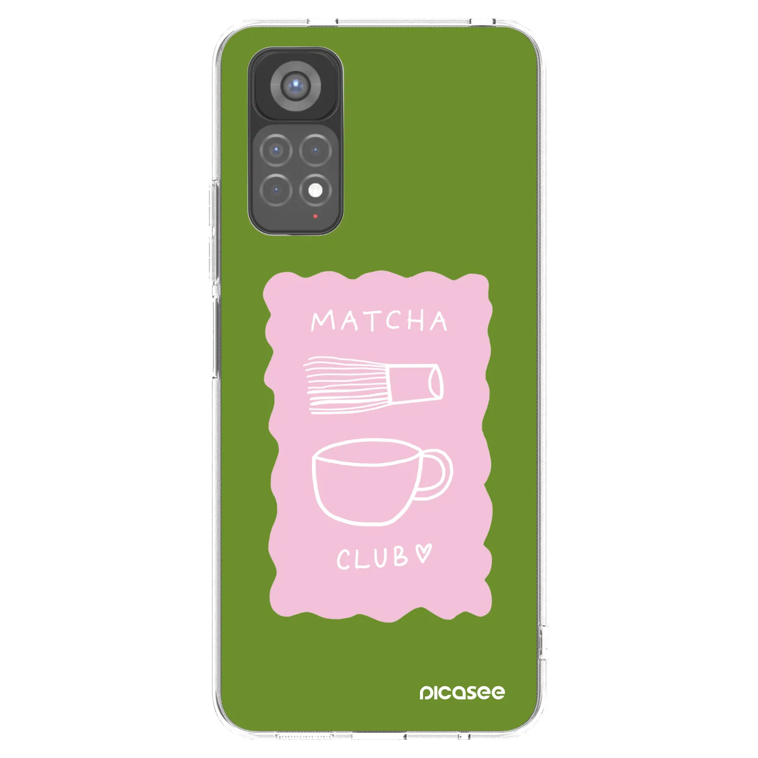 Picasee διαφανής θήκη σιλικόνης Xiaomi Redmi Note 11S 5G - Matcha club
