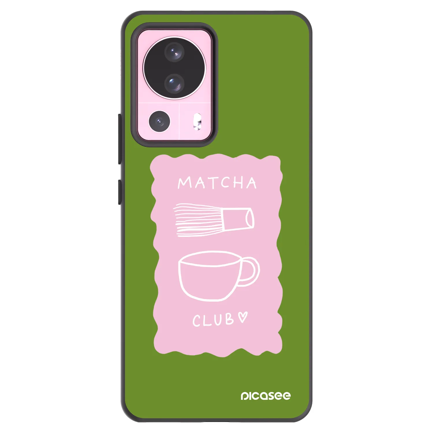 Picasee Μαύρη θήκη σιλικόνης για Xiaomi 13 Lite - Matcha club