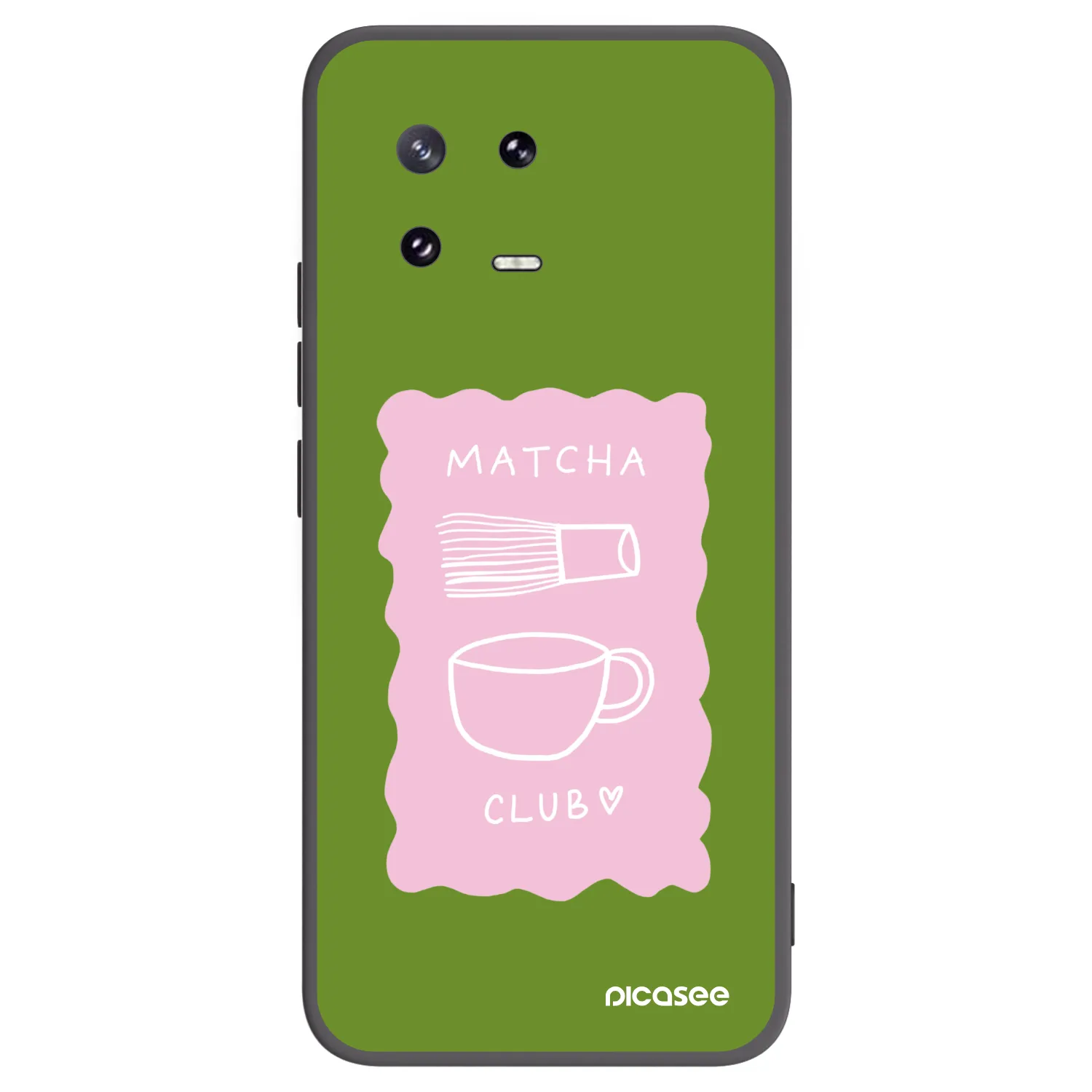 Picasee Μαύρη θήκη σιλικόνης για Xiaomi 13 Pro - Matcha club