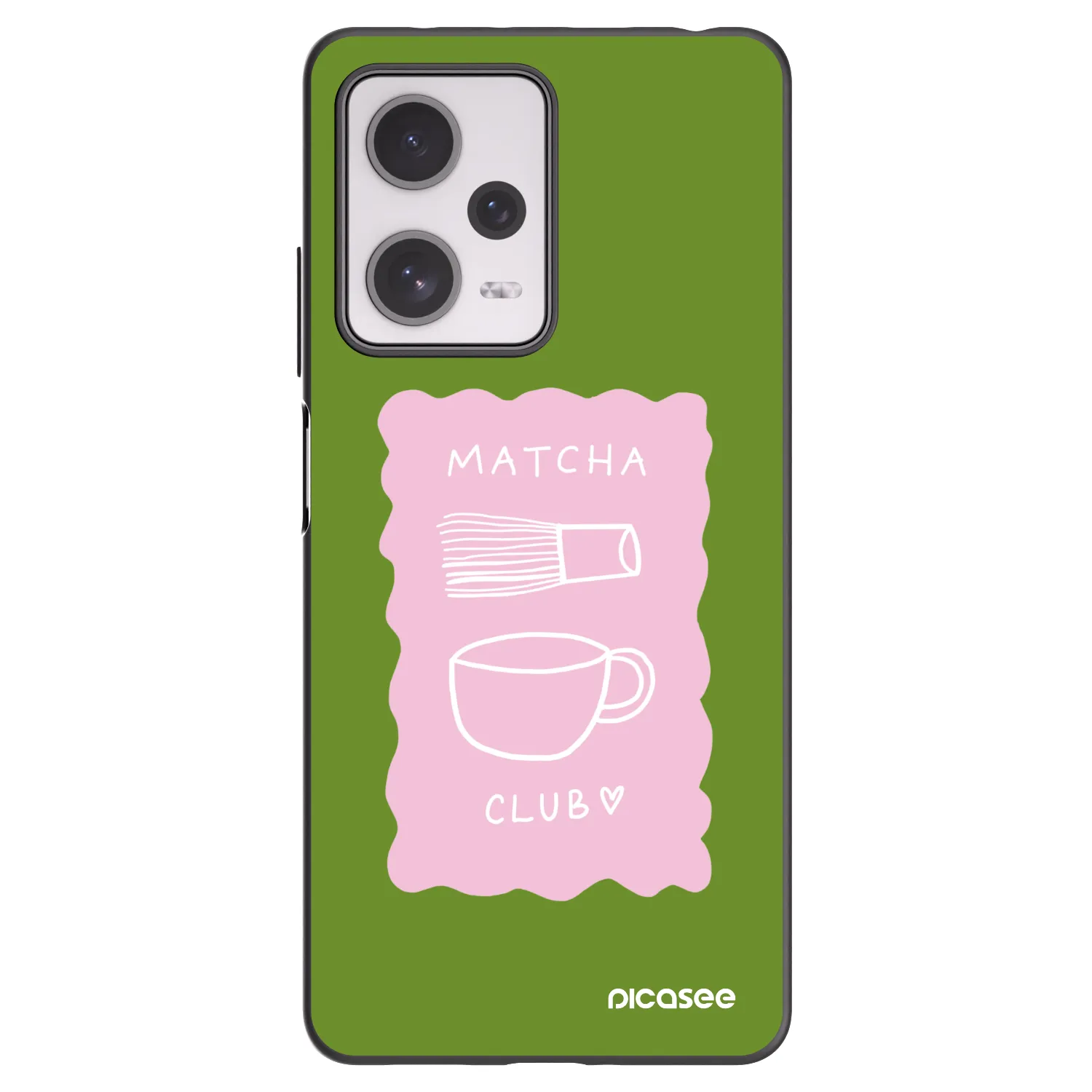 Picasee Μαύρη θήκη σιλικόνης για Xiaomi Redmi Note 12 Pro+ 5G - Matcha club