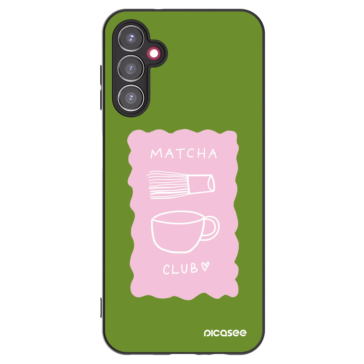 Picasee Μαύρη θήκη σιλικόνης για Samsung Galaxy A14 5G A146P - Matcha club