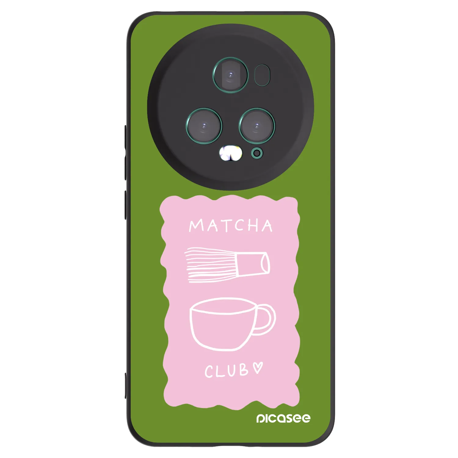 Picasee Μαύρη θήκη σιλικόνης για Honor Magic5 Pro - Matcha club
