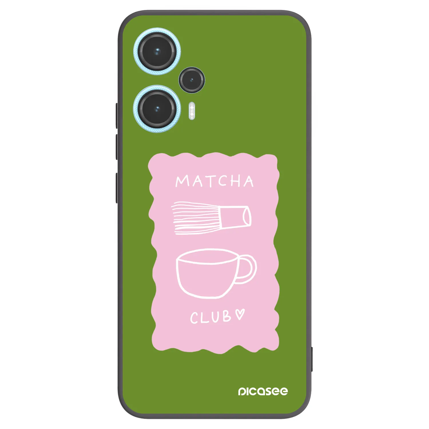 Picasee Μαύρη θήκη σιλικόνης για Xiaomi Poco F5 - Matcha club
