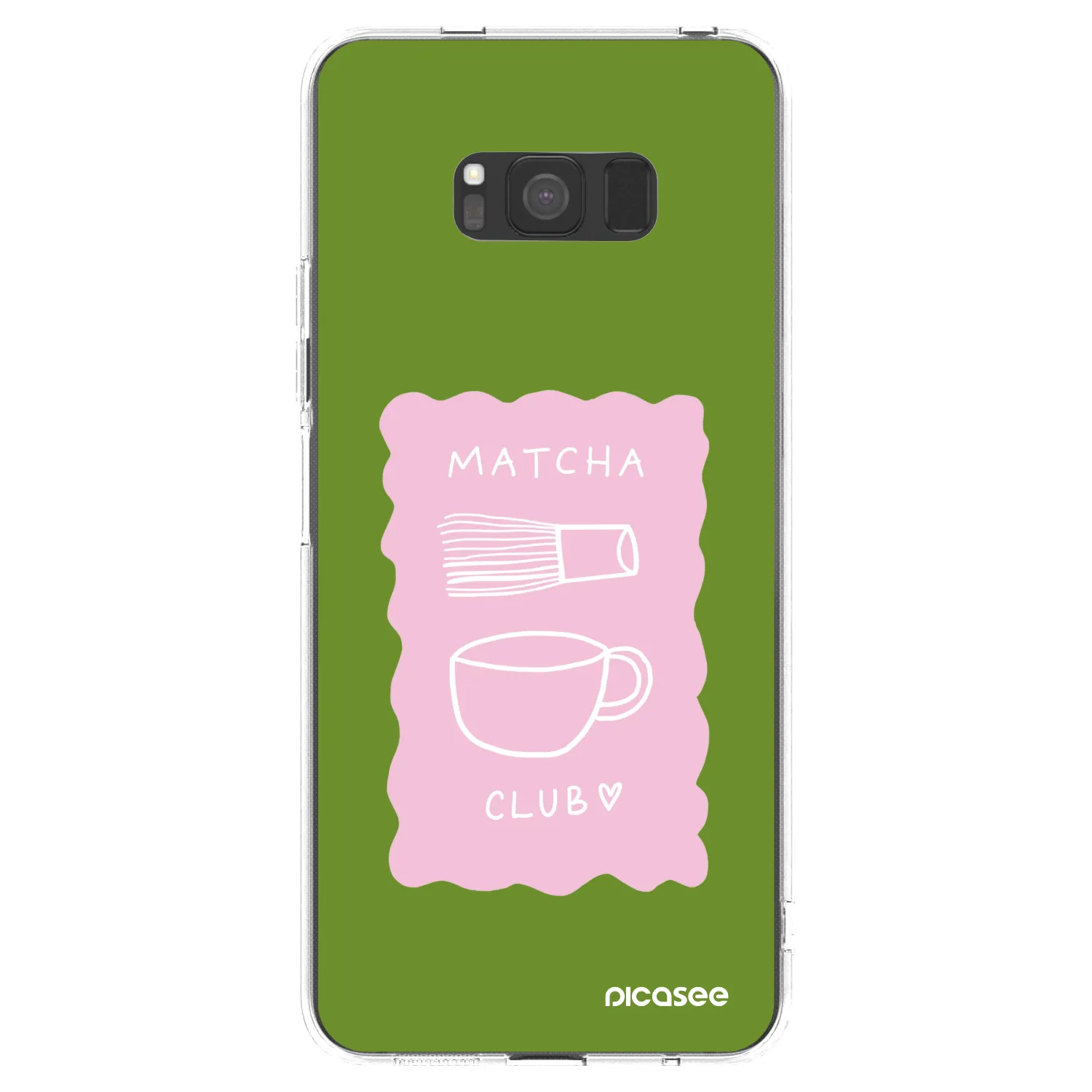 Picasee διαφανής θήκη σιλικόνης Samsung Galaxy S8 G950F - Matcha club