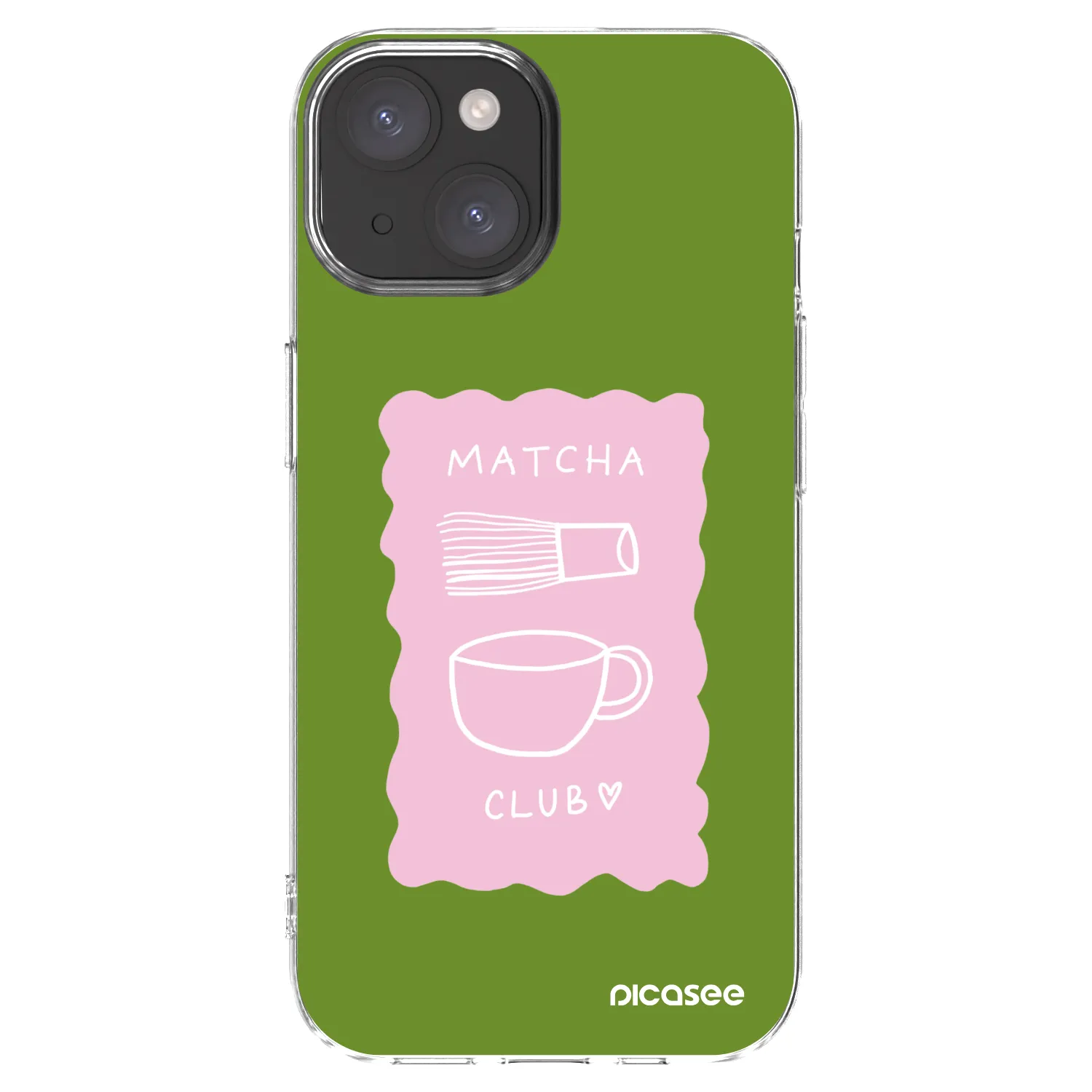 Picasee διαφανής θήκη σιλικόνης Apple iPhone 15 - Matcha club