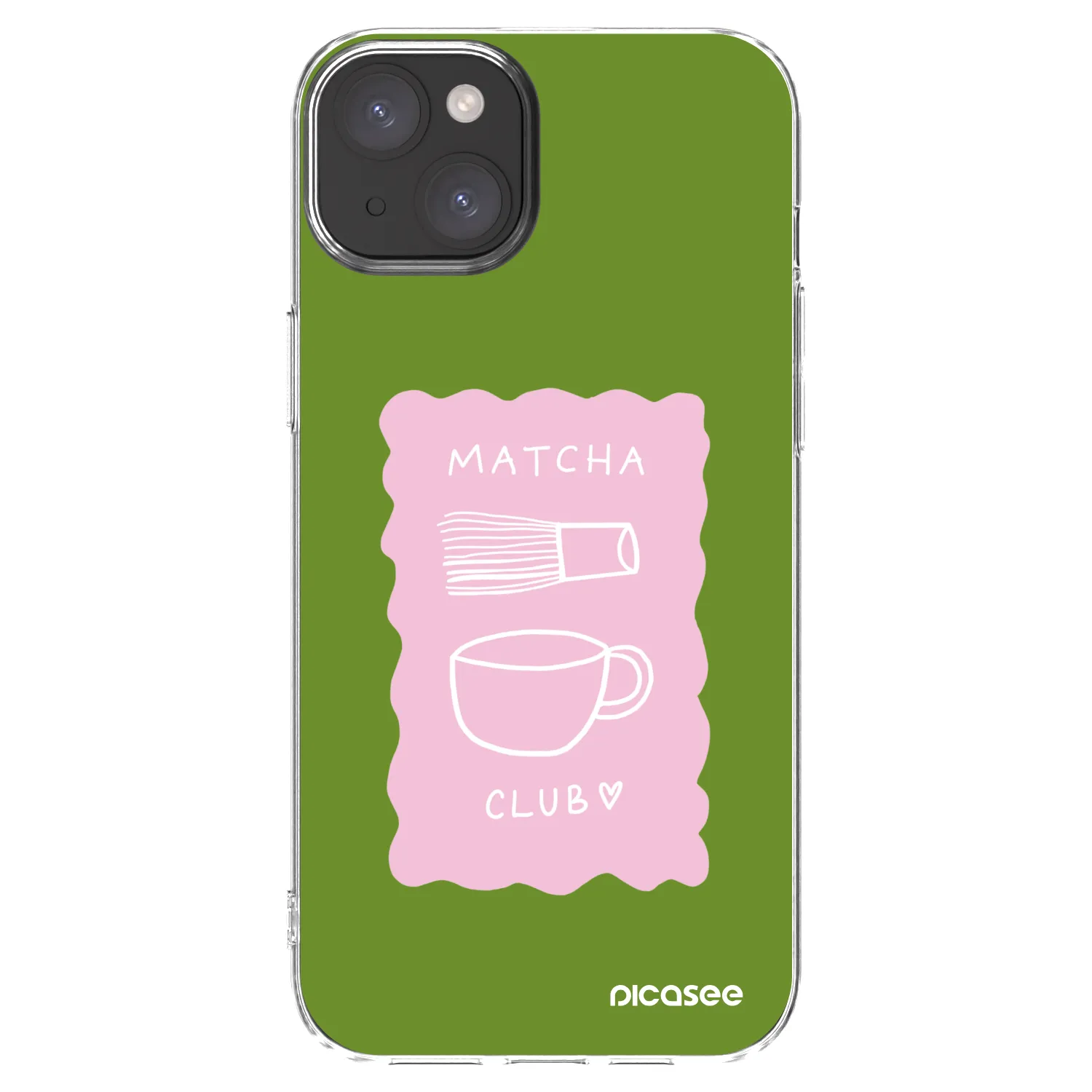 Picasee διαφανής θήκη σιλικόνης Apple iPhone 15 Plus - Matcha club