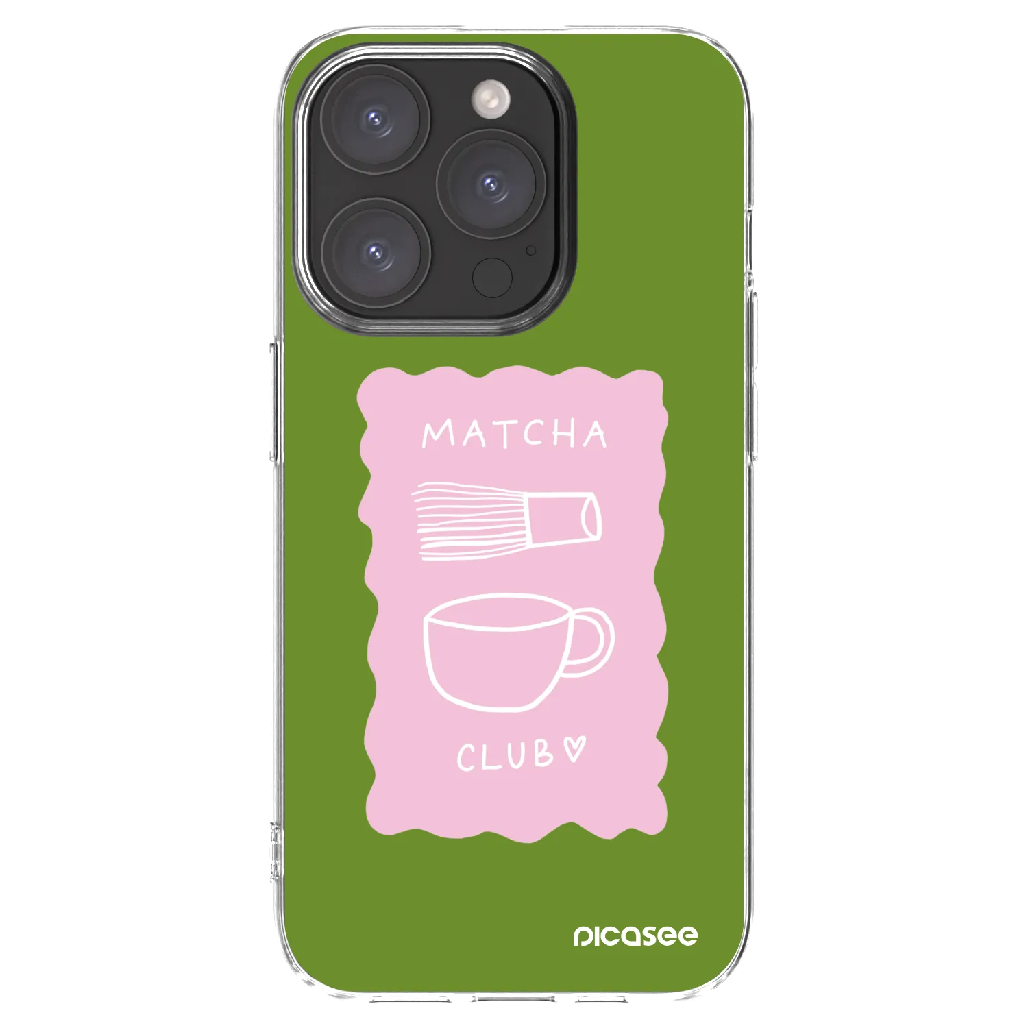 Picasee διαφανής θήκη σιλικόνης Apple iPhone 15 Pro - Matcha club