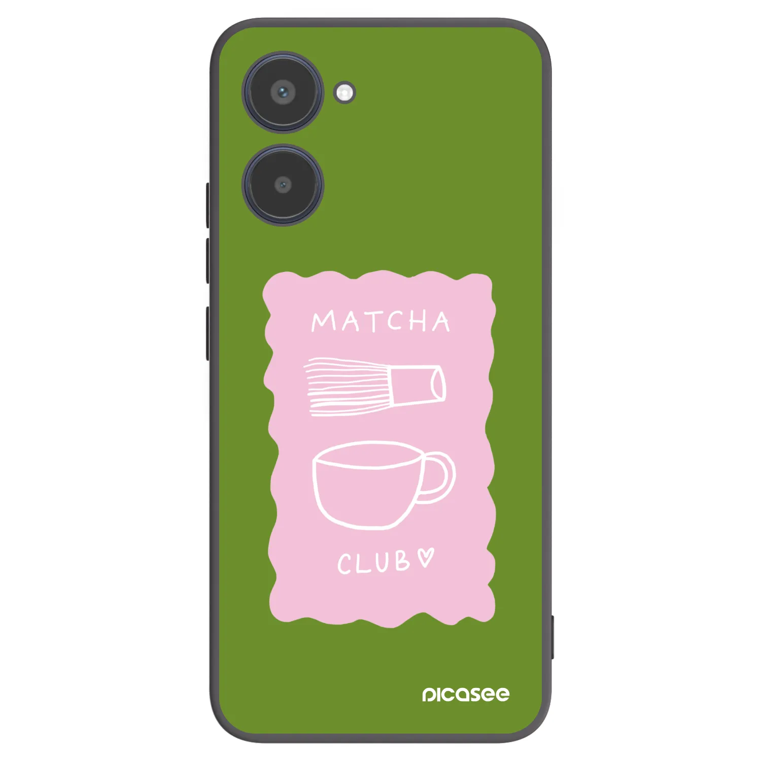 Picasee Μαύρη θήκη σιλικόνης για Realme 10 4G - Matcha club