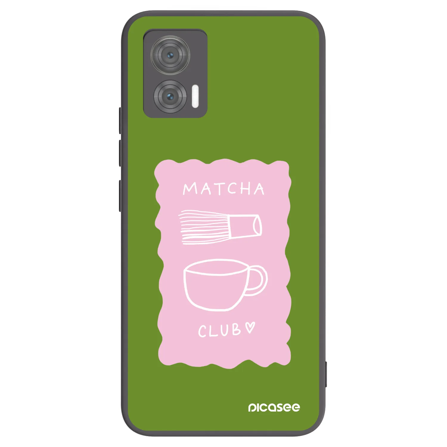 Picasee Μαύρη θήκη σιλικόνης για Motorola Edge 30 Neo - Matcha club