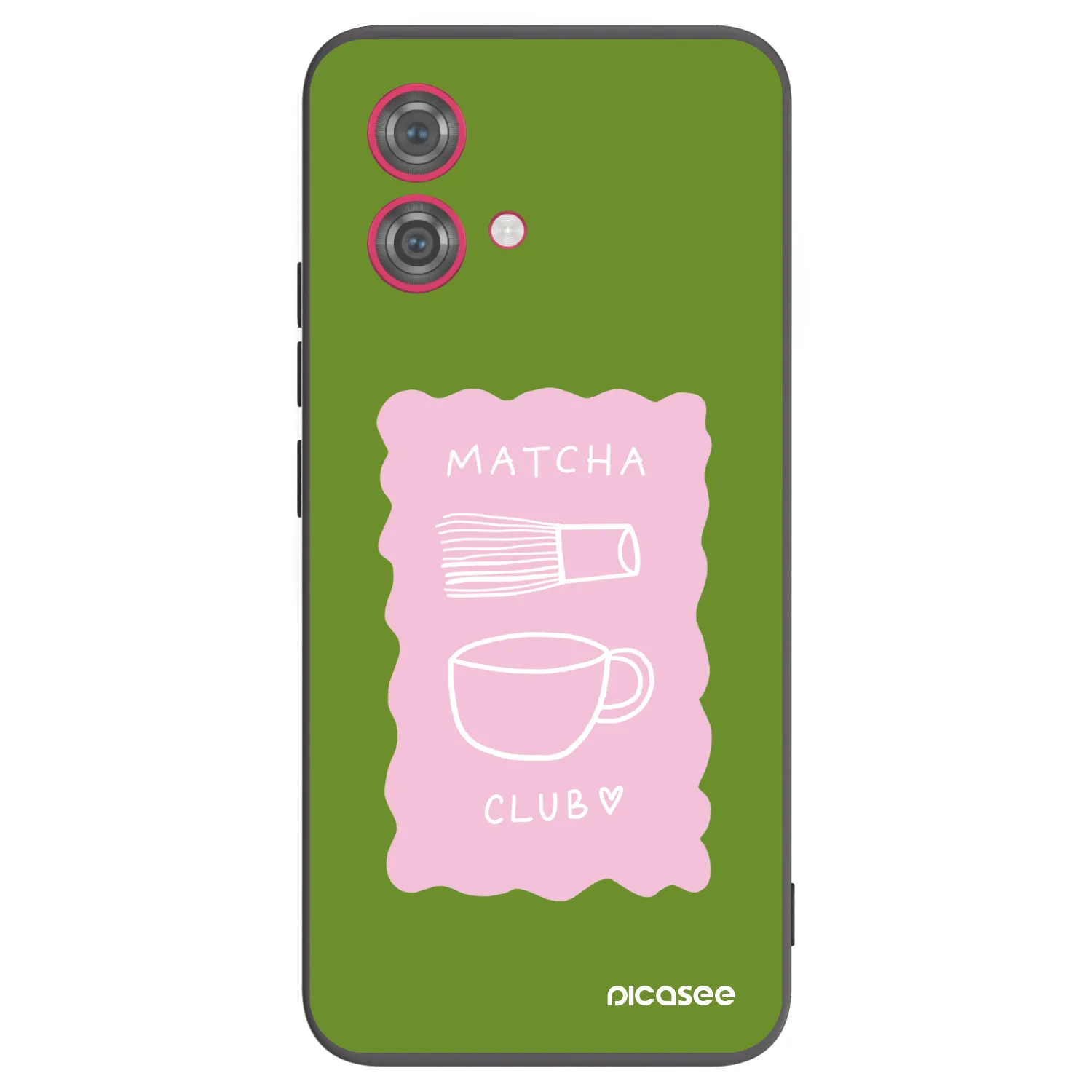 Picasee Μαύρη θήκη σιλικόνης για Motorola Moto G84 5G - Matcha club