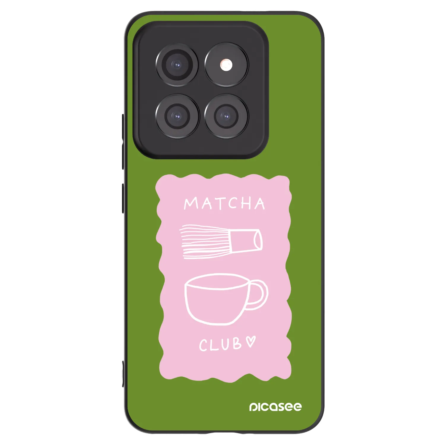 Picasee Μαύρη θήκη σιλικόνης για Xiaomi 14 Pro - Matcha club
