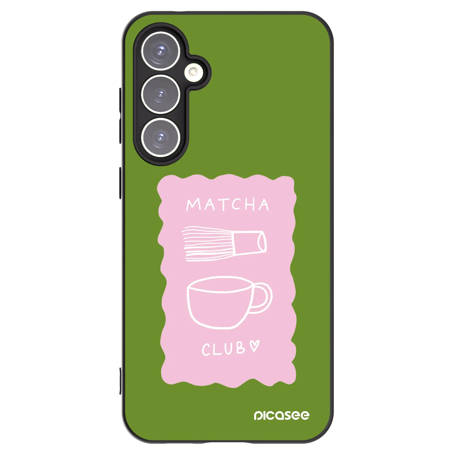 Picasee Μαύρη θήκη σιλικόνης για Samsung Galaxy S23 FE S711B - Matcha club