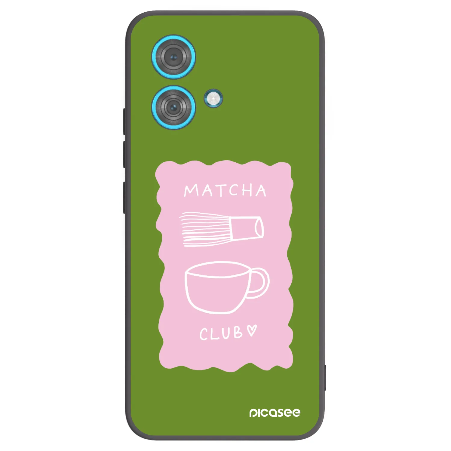 Picasee Μαύρη θήκη σιλικόνης για Motorola Edge 40 Neo - Matcha club