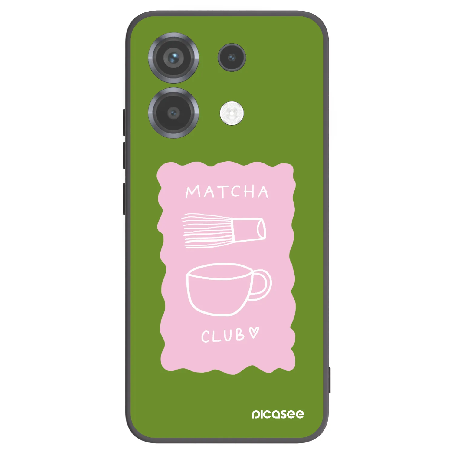 Picasee Μαύρη θήκη σιλικόνης για Xiaomi Poco X6 - Matcha club