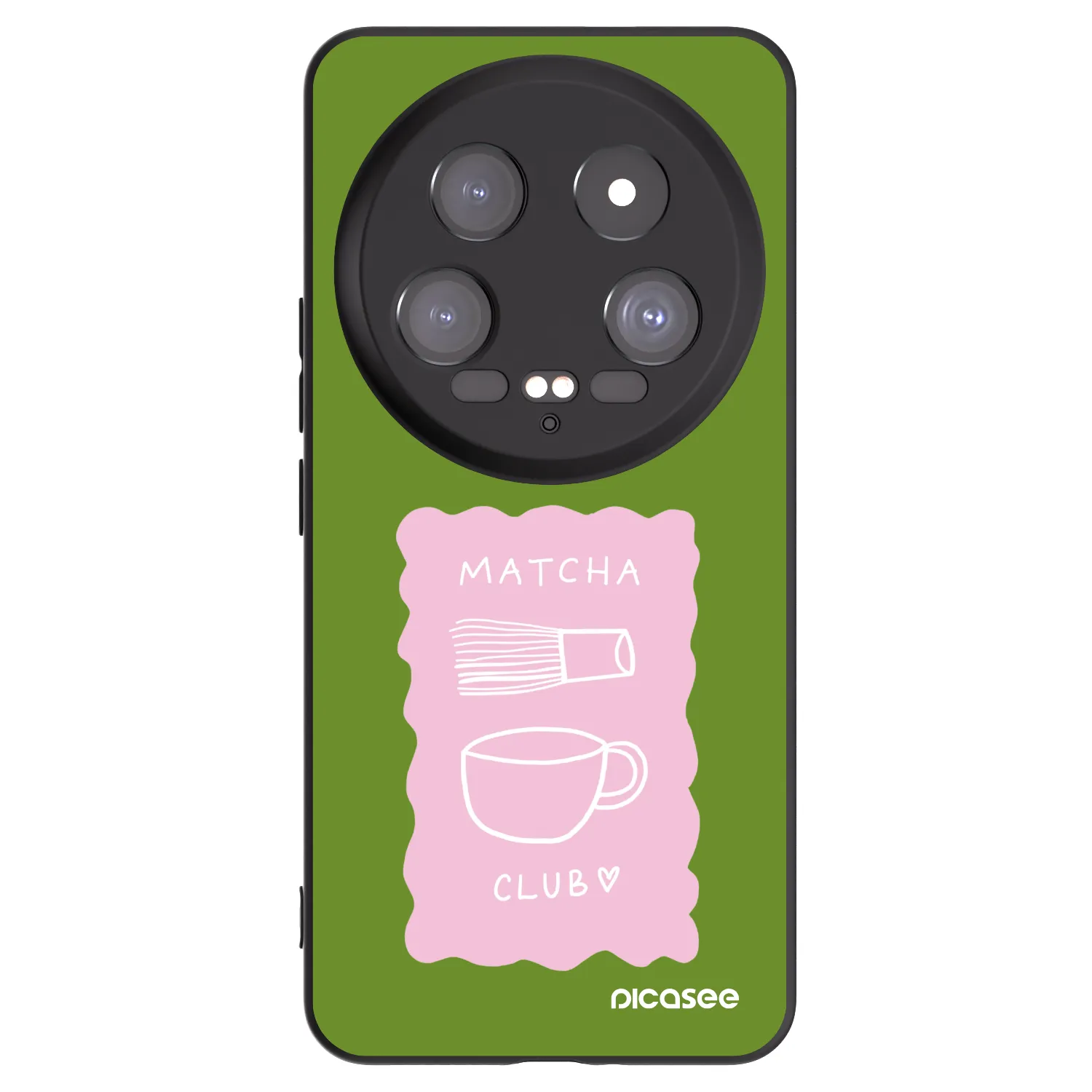 Picasee Μαύρη θήκη σιλικόνης για Xiaomi 14 Ultra - Matcha club