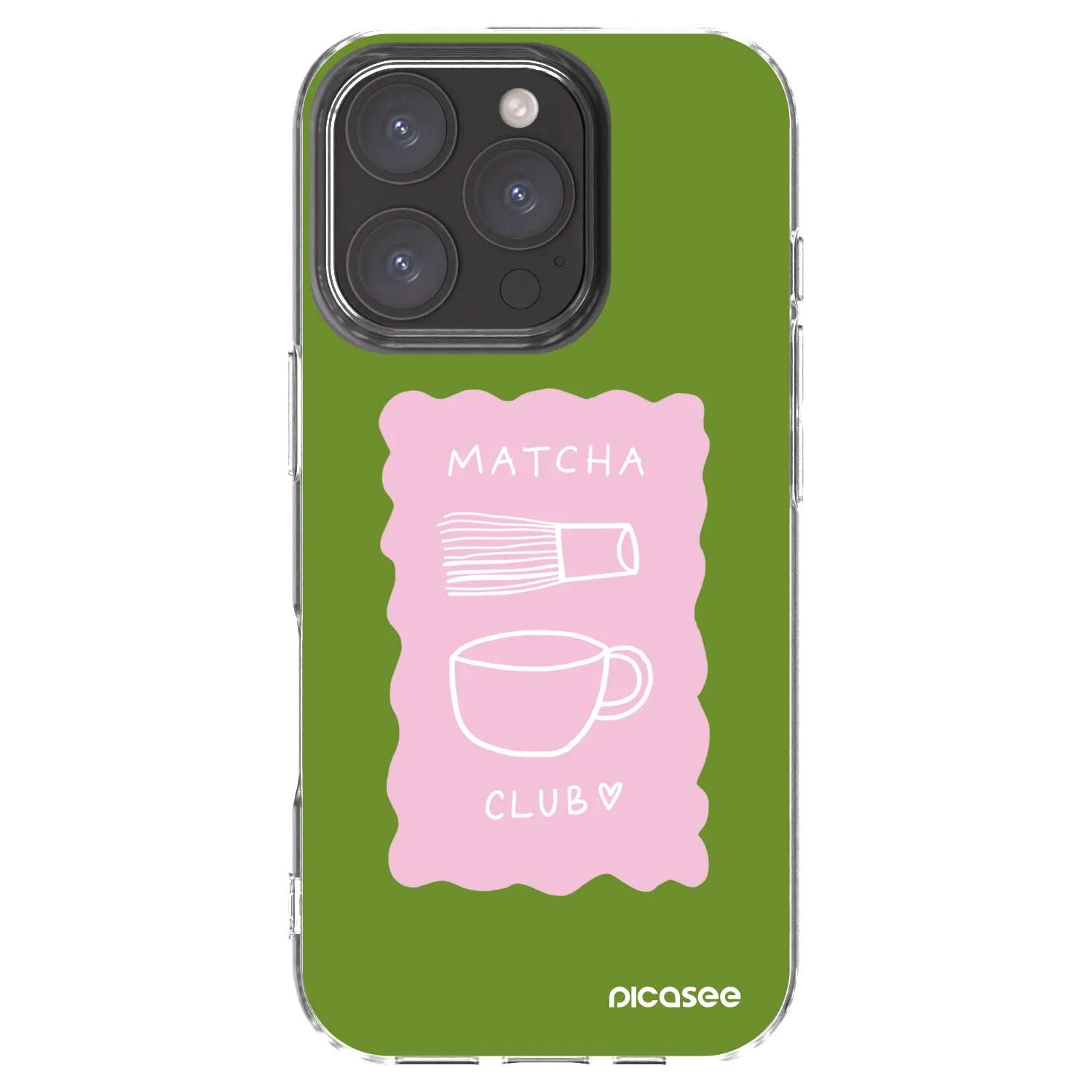 Picasee διαφανής θήκη σιλικόνης Apple iPhone 16 Pro - Matcha club